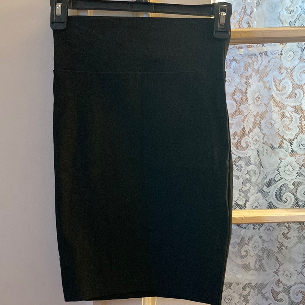 XS Black Charlotte Russe Pencil Skirt